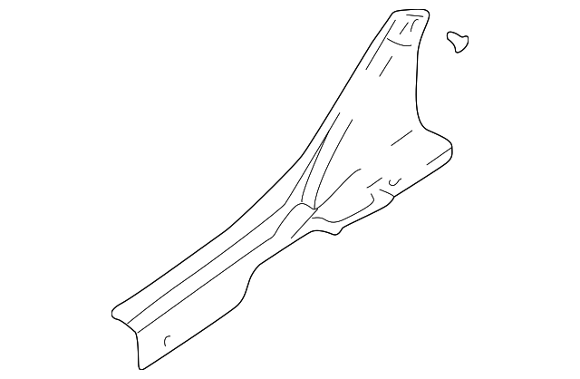 85875-2D500-LT REAR PLATE, LEFT