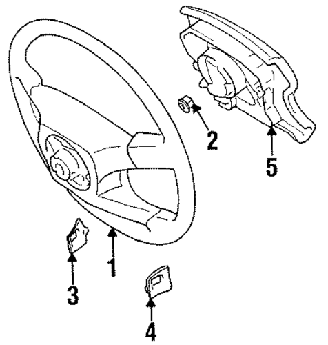 LX450 STEERING WHEEL & TRIM