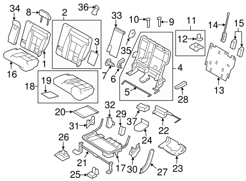 Edge REAR SEAT COMPONENTS 2