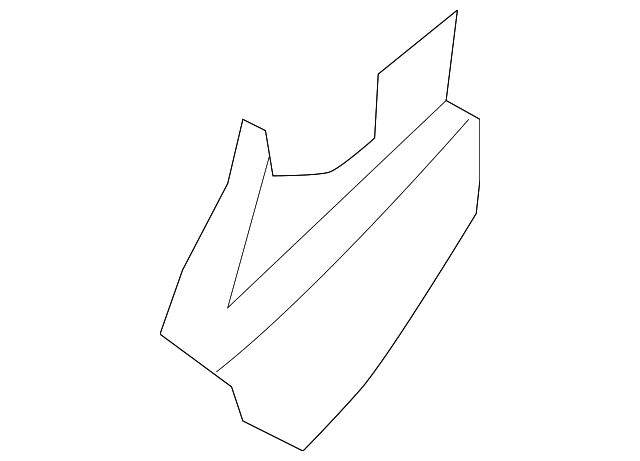 7T4Z-7861349-FB Деталь LOWER COVER, LEFT