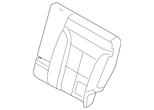 7T4Z-7866601-AA Деталь SEAT BACK COVER, LEFT