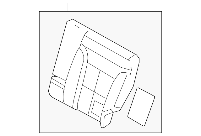 8T4Z-7866801-A Деталь SEAT BACK PAD, LEFT
