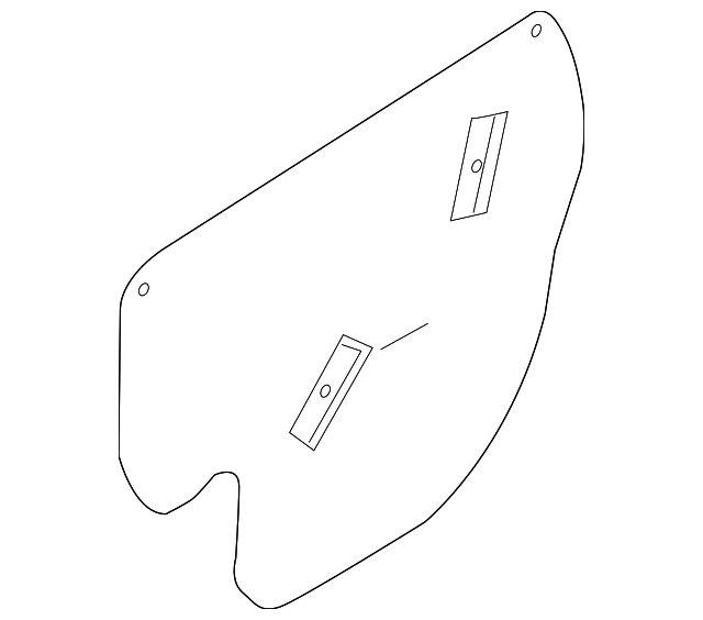 82392-3W000 Деталь WATER SHIELD, RIGHT
