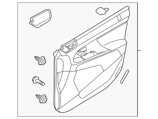 82307-3W010GAH Деталь DOOR TRIM PANEL, LEFT