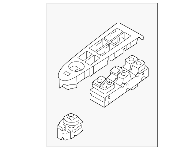 93570-3W300GAH Деталь SWITCH ASSY, LEFT