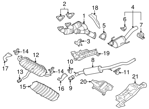 Touareg EXHAUST COMPONENTS