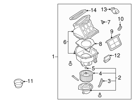 Xterra BLOWER MOTOR & FAN
