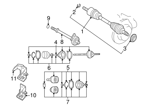 Tribute DRIVE AXLES 2