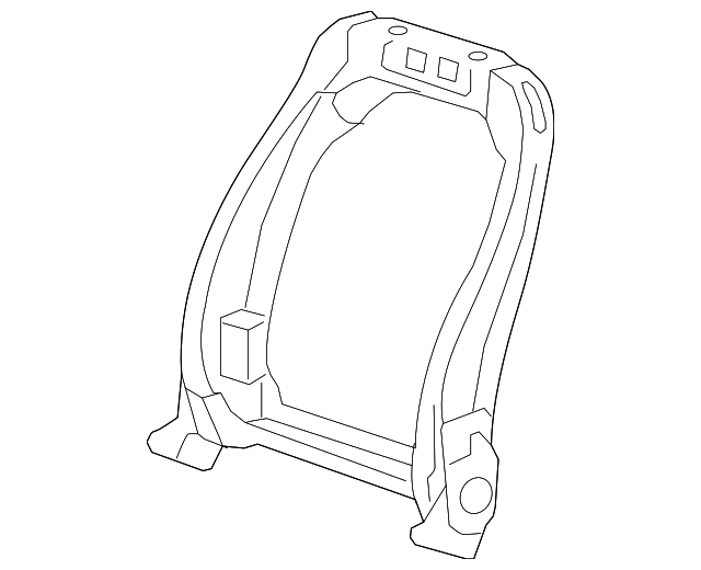 13598491 Деталь SEAT BACK FRAME, LEFT