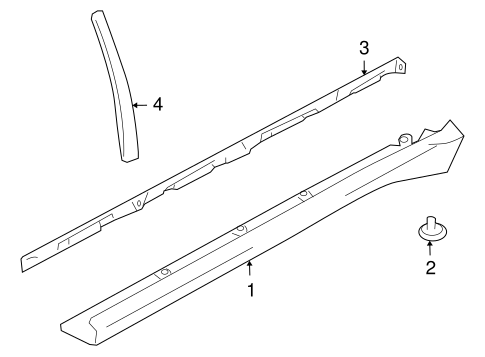 Grand Vitara EXTERIOR TRIM - PILLARS