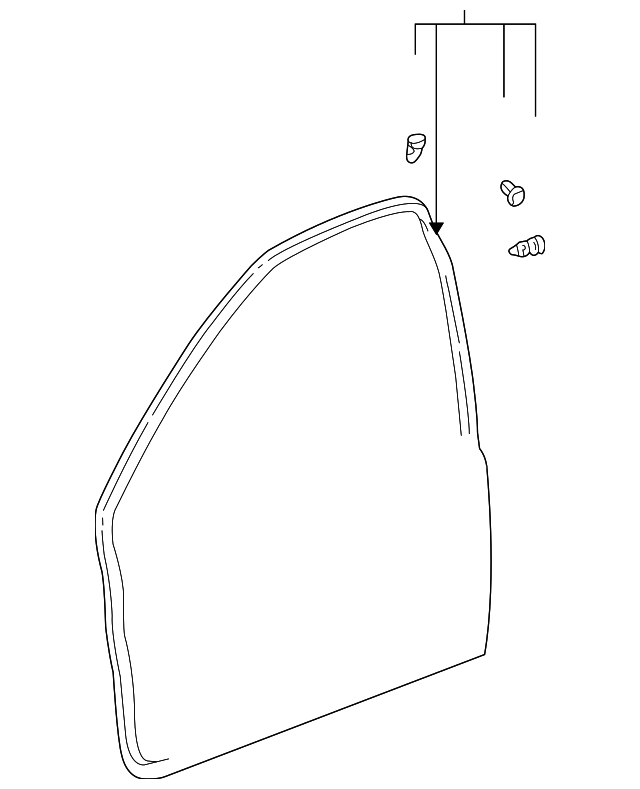 67861-52010 Деталь DOOR W'STRIP, RIGHT