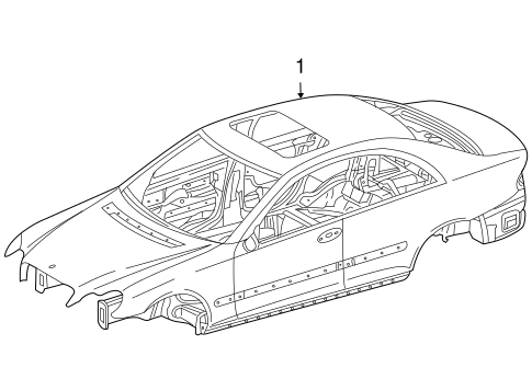 CLK320 BODY SHELL