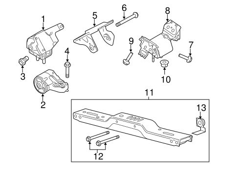 F-150 ENGINE & TRANS MOUNTING