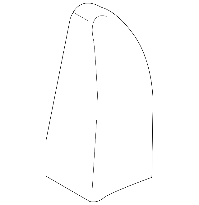 FL3Z-17K709-AB Деталь UPPER TRIM, LEFT