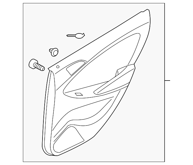 83307-1R030-SAR Деталь DOOR TRIM PANEL, LEFT