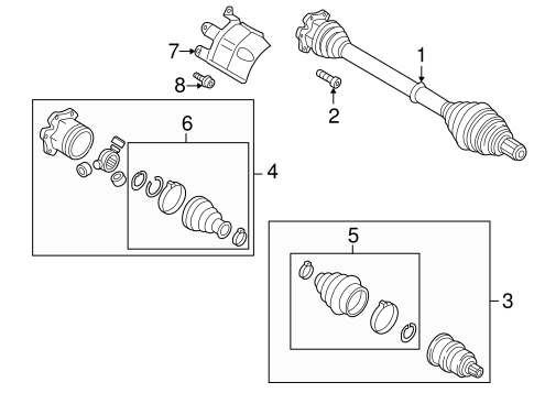 A7 Quattro DRIVE AXLES