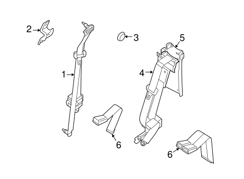Equator REAR SEAT BELTS