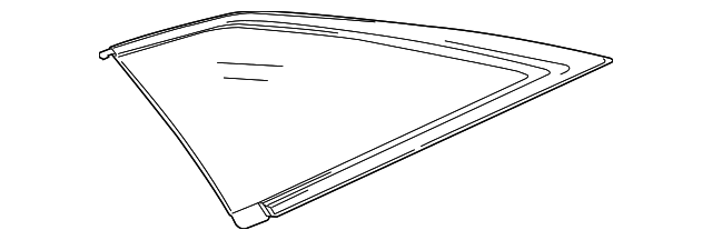 22858021 Деталь QUARTER GLASS, RIGHT