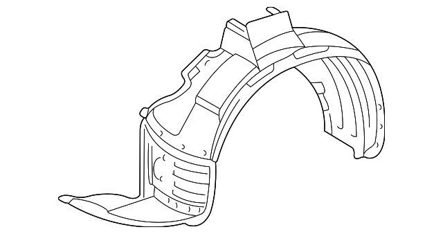53805-48030 FENDER LINER, RIGHT