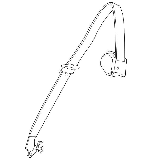 72-11-7-318-455 Деталь REAR BELT ASSY, LEFT