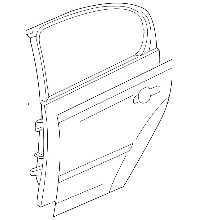 25830159 Деталь DOOR SHELL, LEFT