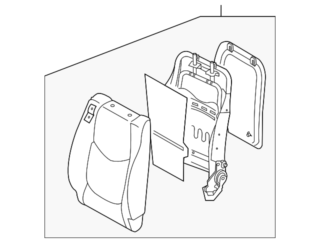 88300-2K430ALF Деталь SEAT BACK ASSY, LEFT
