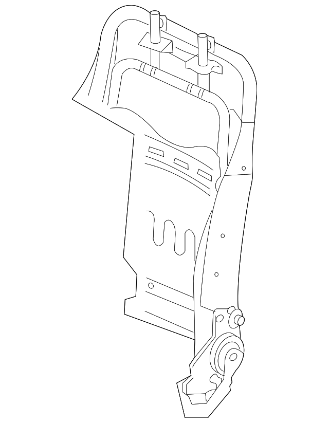 88310-2K010 Деталь SEAT BACK FRAME, LEFT