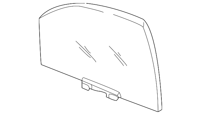 55136003AD Деталь DOOR GLASS, LEFT