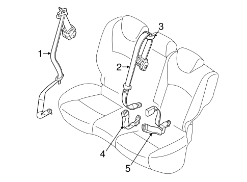 QX50 REAR SEAT BELTS