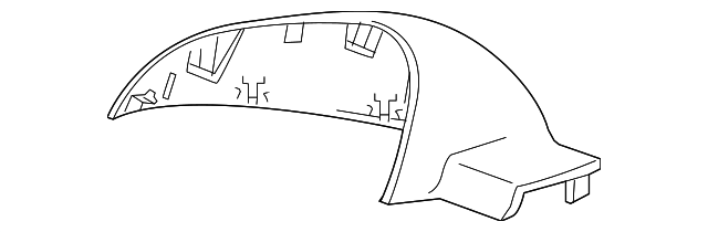 22789332 Деталь MIRROR COVER, RIGHT