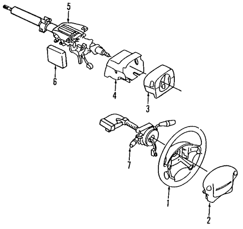 SVX STEERING COLUMN