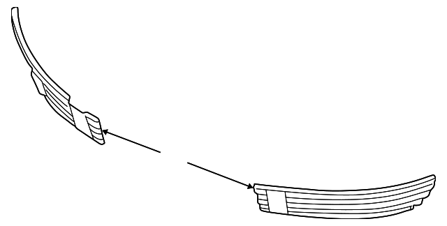 3B0-853-665-H-B41 Деталь LOWER GRILLE, LEFT