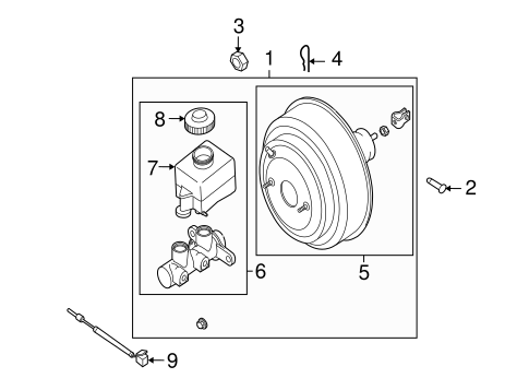 Reno MASTER CYLINDER - COMPONENTS ON DASH PANEL