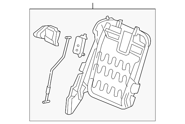 81326-TK8-A01 Деталь FRAME, R. MIDDLE SEAT-BACK