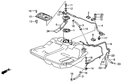LEGEND SEDAN FUEL PUMP (86-88)