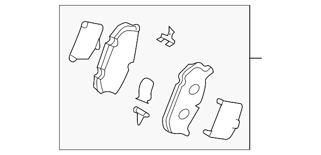 GKYA-26-43Z Деталь BRAKE PADS