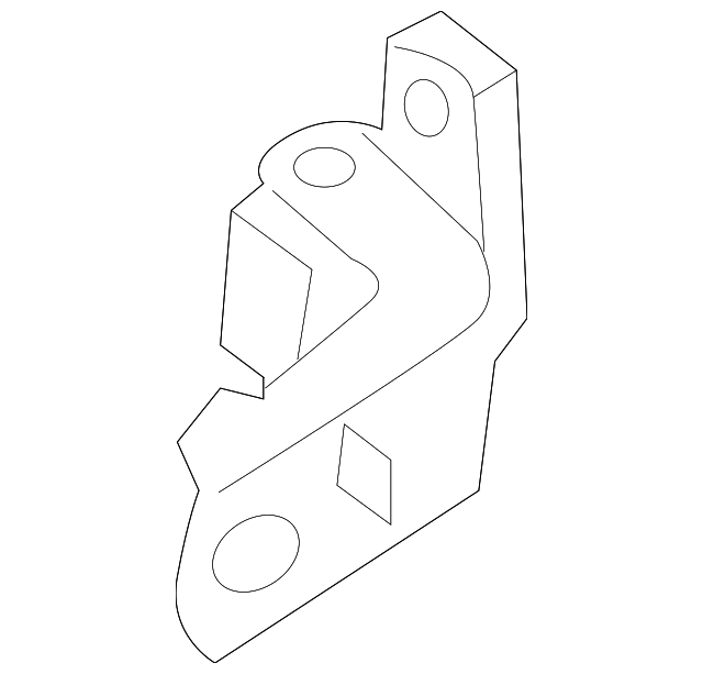 824007S000 Деталь UPPER HINGE, LEFT