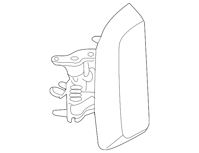 826077S003 Деталь HANDLE, OUTSIDE, LEFT