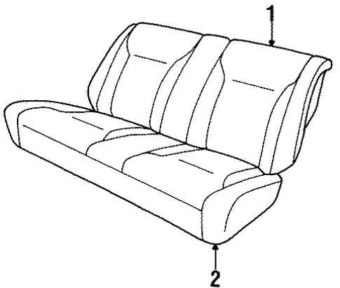 Sebring REAR SEAT COMPONENTS