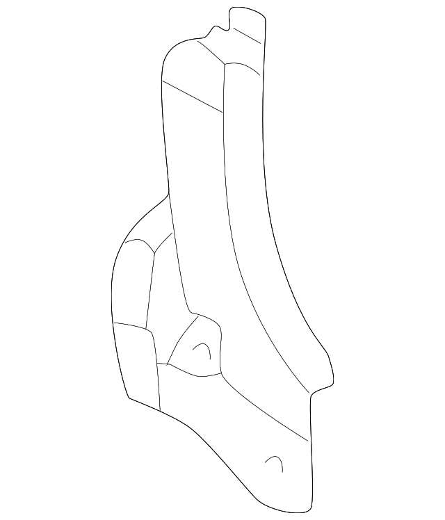 61625-48010 Деталь LOWER EXTN, RIGHT