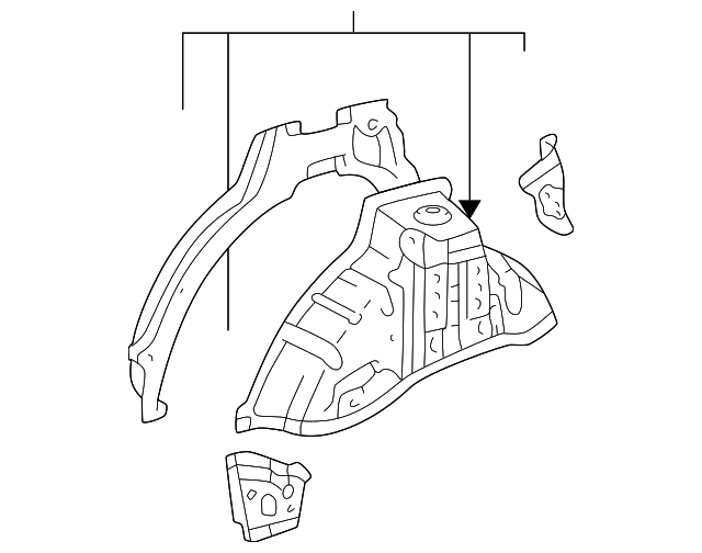 61603-48901 Деталь WHEELHOUSE ASSY, RIGHT