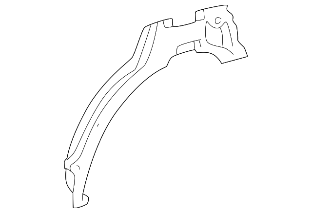61632-48010 Деталь OUTER WHEELHOUSE, LEFT