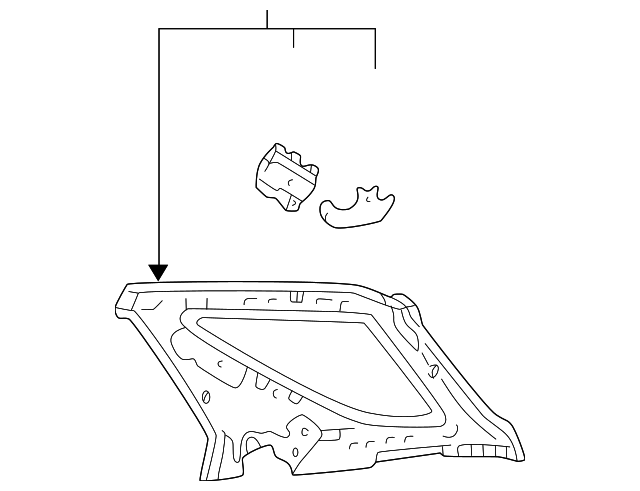 61732-48901 Деталь INNER PANEL ASSY, LEFT