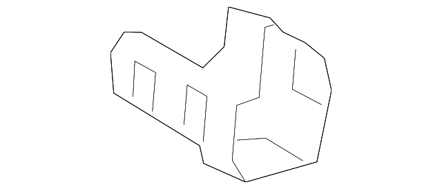 8011A135 FRONT TRIM BRACKET, RIGHT