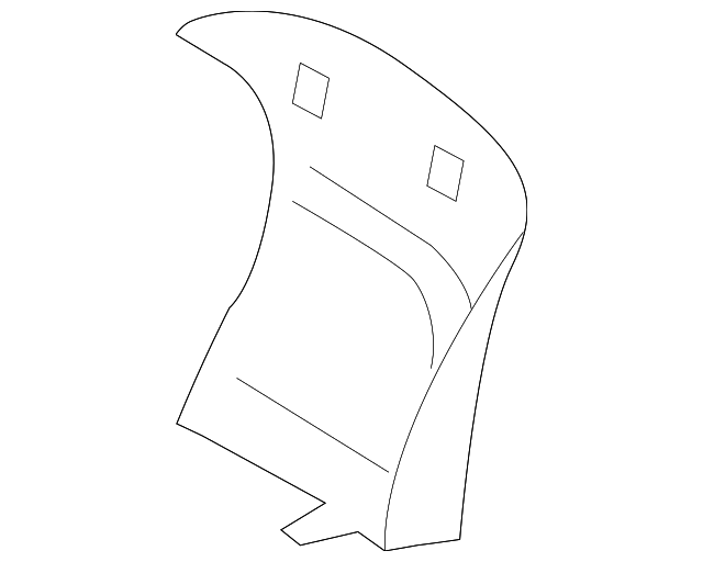 71706-33010-B0 SEAT BACK PANEL, LEFT