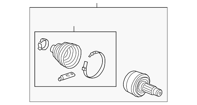 44014-T7W-315 Деталь JOINT SET, OUTBOARD