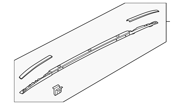 87280-3W000 Деталь ROOF RACK, RIGHT