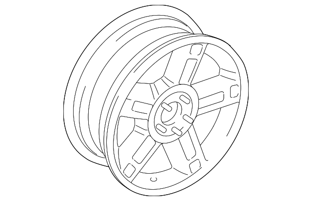 1L2Z1007BA Деталь WHEEL, ALLOY