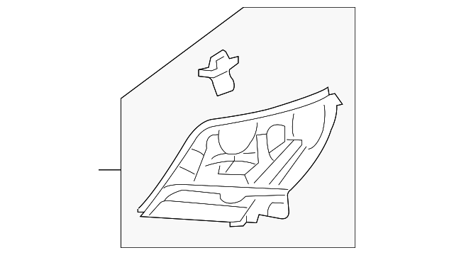 4389744AC TAIL LAMP POCKET, RIGHT