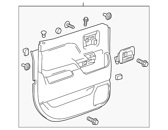 23142773 Деталь DOOR TRIM PANEL, RIGHT